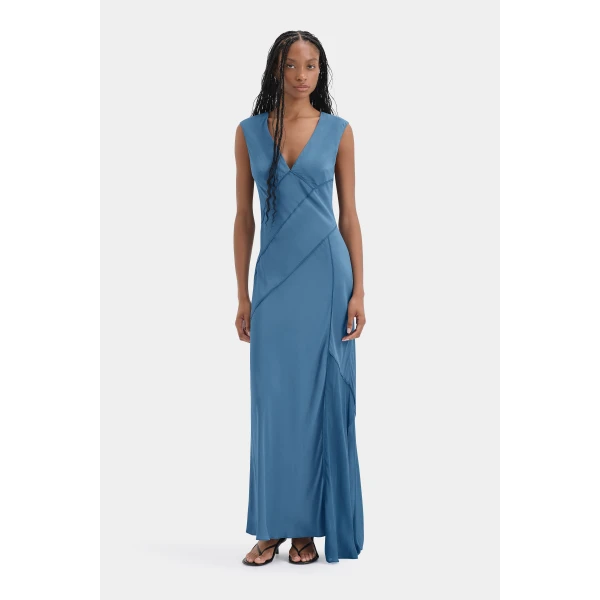 Sir The Label Elin Panelled Gown, view 2