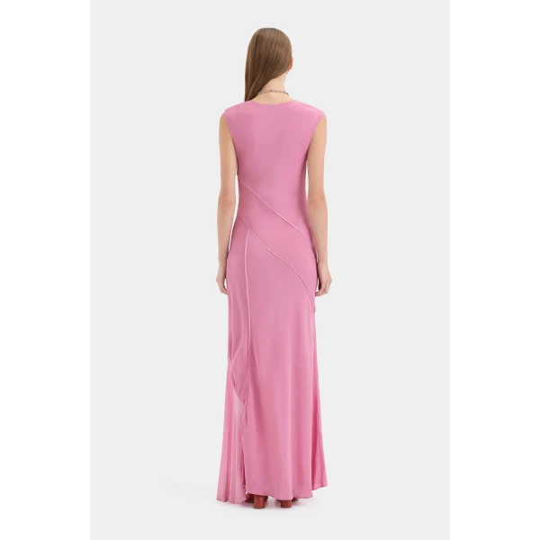 Sir The Label Elin Panelled Gown, view 3