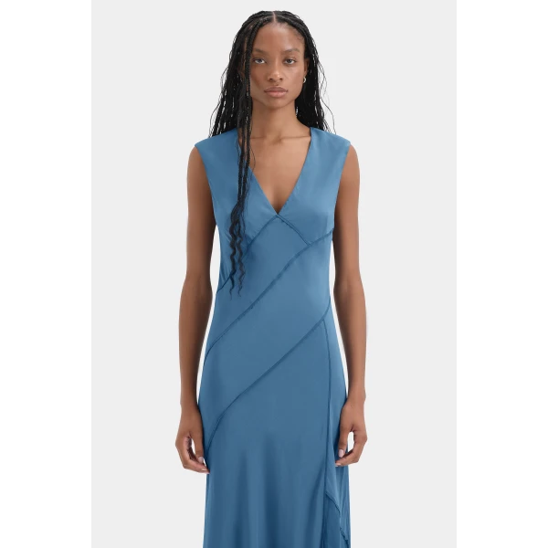 Sir The Label Elin Panelled Gown, view 4