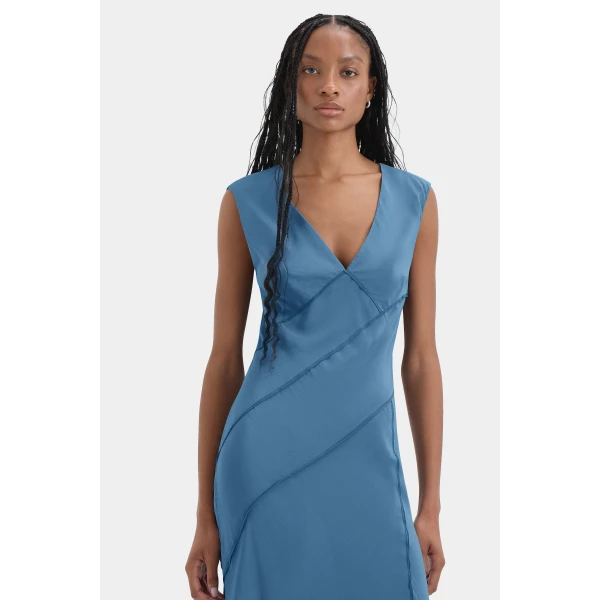 Sir The Label Elin Panelled Gown, view 5