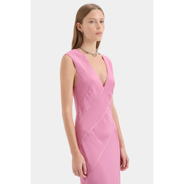 Sir The Label Elin Panelled Gown, view 7