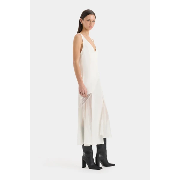 Sir The Label Ingrid Lace Midi Dress, view 6