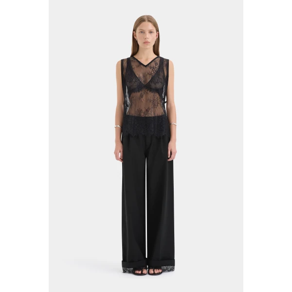 Sir The Label Ingrid Lace Top, view 3