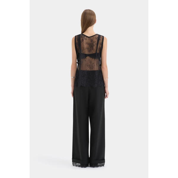 Sir The Label Ingrid Lace Top, view 4