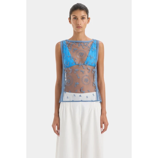 Sir The Label Kylie Halter Triangle Top, view 6