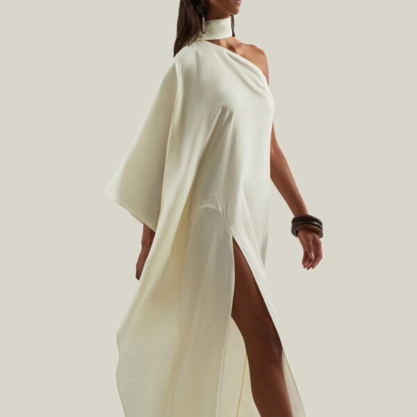 Taller Marmo Paloma Linen Dress - Dresses - Italian Luxury Evening Wear at Coveti