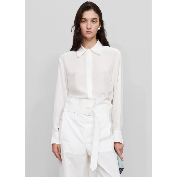 The Frankie Shop 3D-Collar Shirt – Ivory, view 3