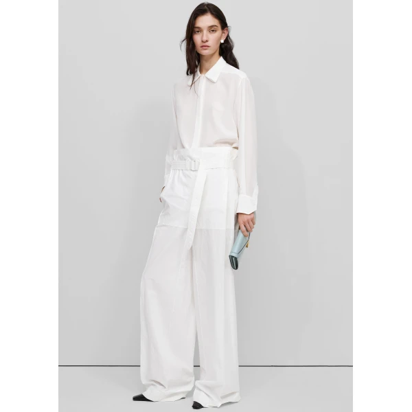 The Frankie Shop 3D-Collar Shirt – Ivory, view 4