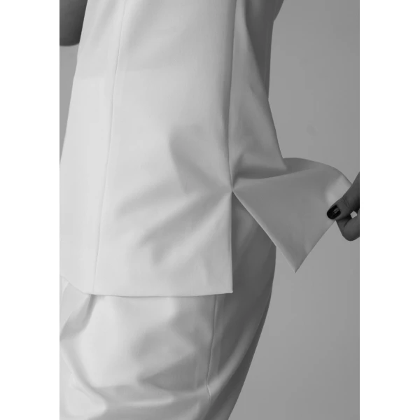 The Frankie Shop Abbie Strapless Top – White, view 4
