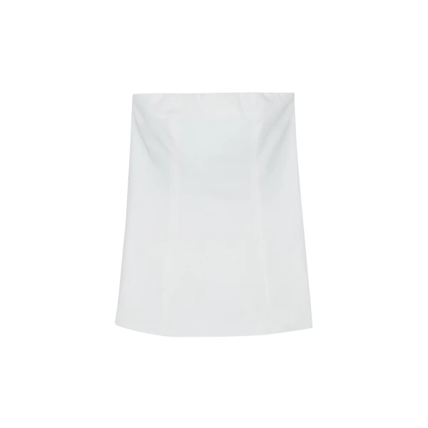 The Frankie Shop Abbie Strapless Top - White - Oversized Minimalist Tops in White - Shop at Coveti