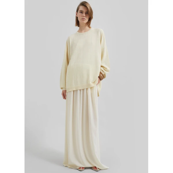The Frankie Shop Aeson Maxi Skirt – Pale Yellow, view 2