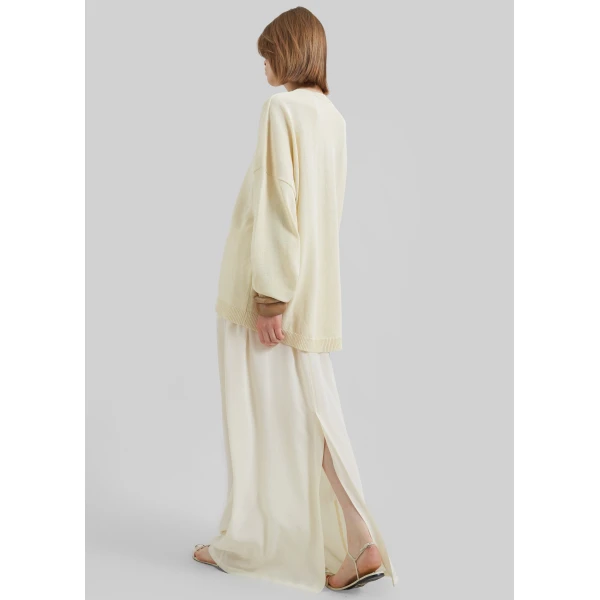 The Frankie Shop Aeson Maxi Skirt – Pale Yellow, view 4