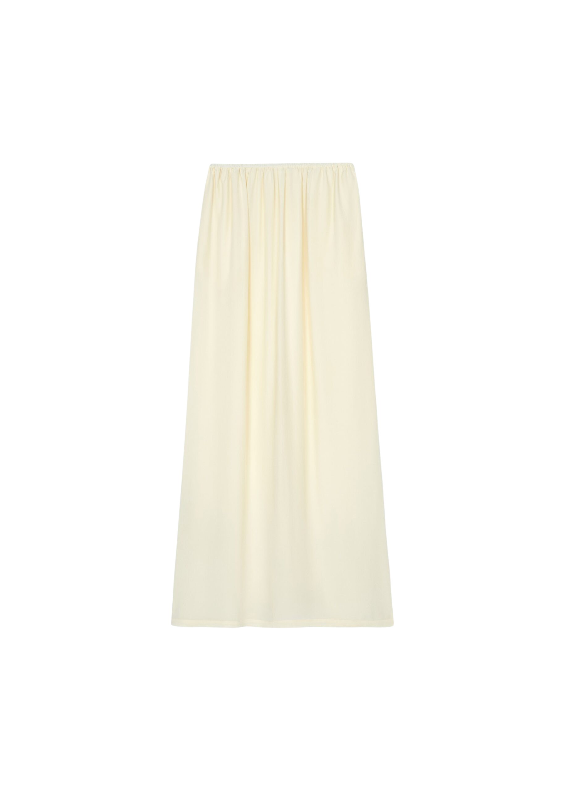 The Frankie Shop Aeson Maxi Skirt - Pale Yellow - Oversized Minimalist Skirts in Yellow - Shop at Coveti
