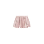 The Frankie Shop Alina Bubble Hem Shorts - Faded Pink - Oversized Minimalist Shorts in Pink - Shop at Coveti