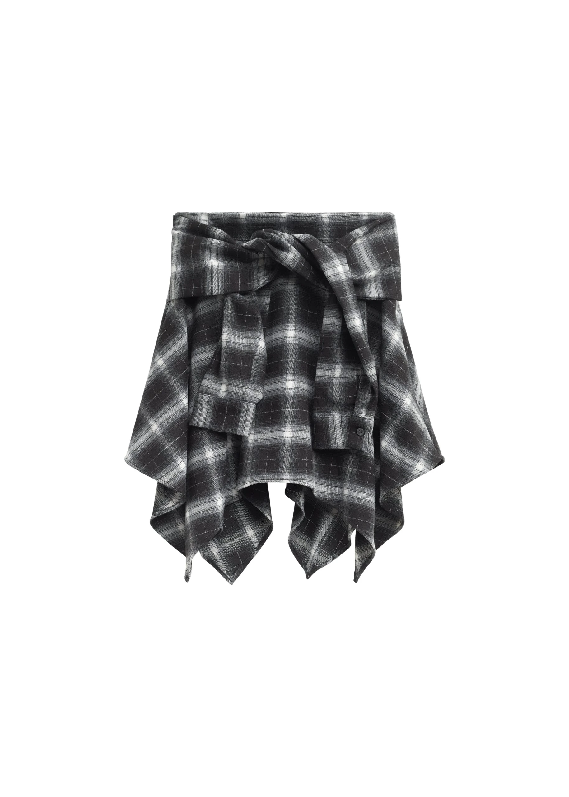 The-Frankie-Shop-Alix-Tie-Skirt-Black-Plaid-coveti-scaled46713_nobg The Frankie Shop Alix Tie Skirt - Black Plaid - Oversized Minimalist Skirts in Multicolour - Shop at Coveti