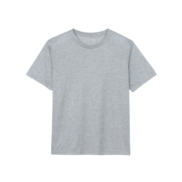 The Frankie Shop Amal Fluid Tee - Grey Melange - Oversized Minimalist Tops in Grey - Shop at Coveti