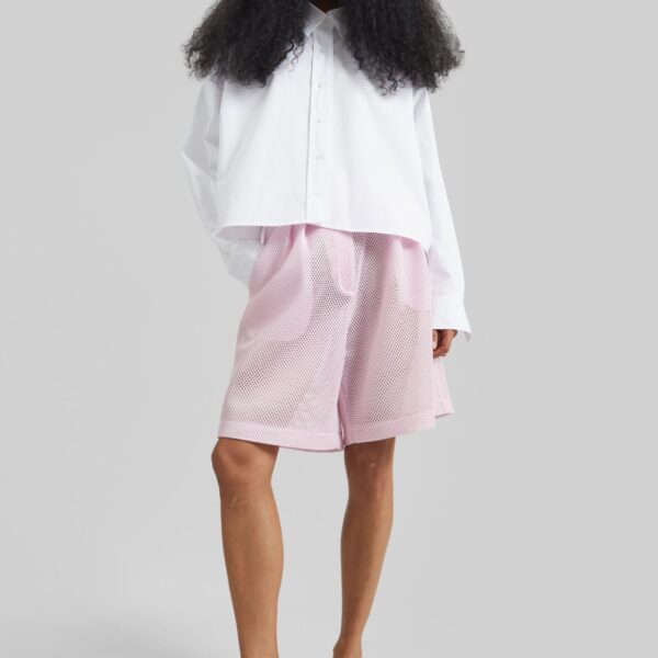 The Frankie Shop Arlen Cotton Boxy Shirt - White - Oversized Minimalist Tops in White - Shop at Coveti