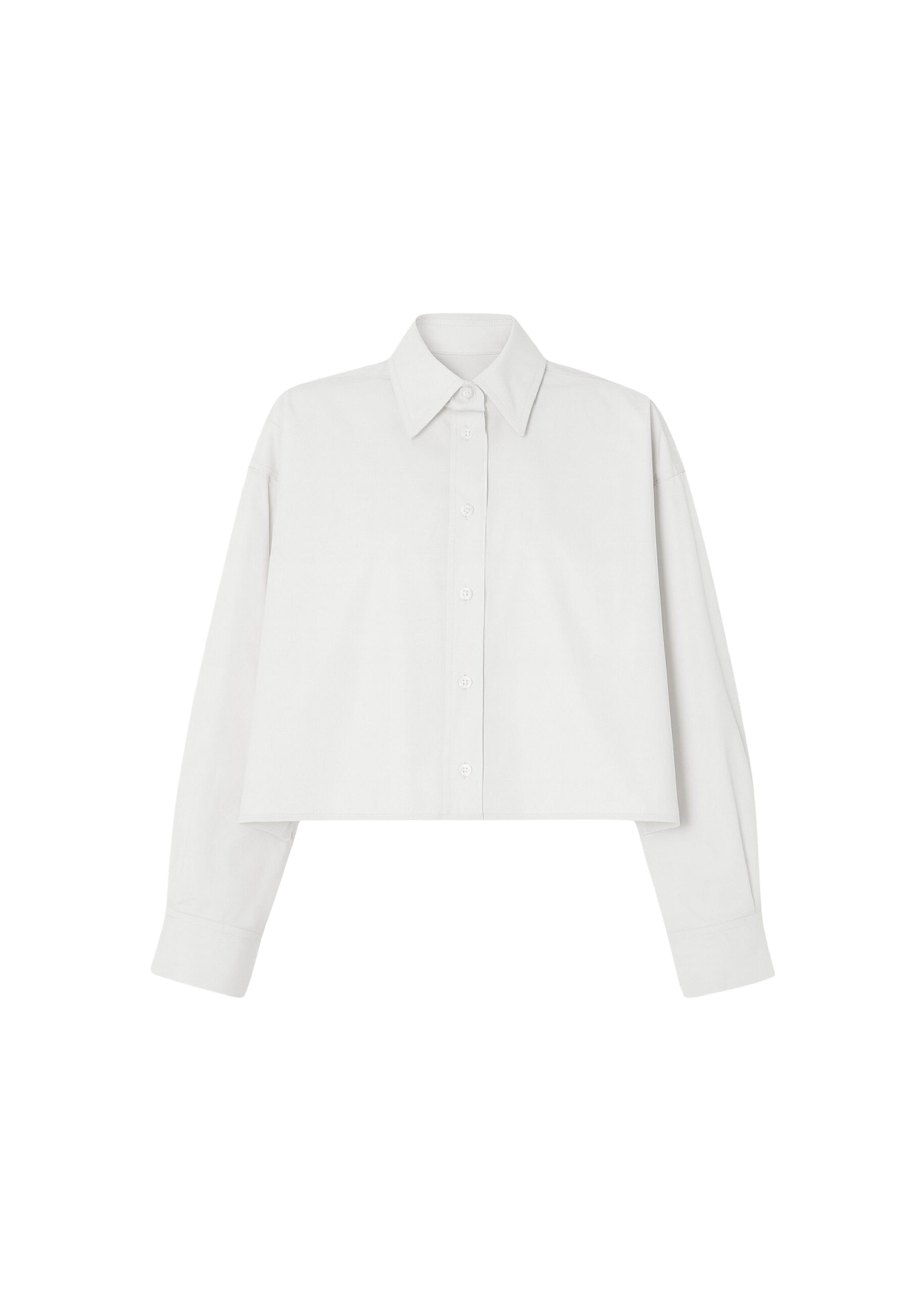 The Frankie Shop Arlen Cotton Boxy Shirt – White