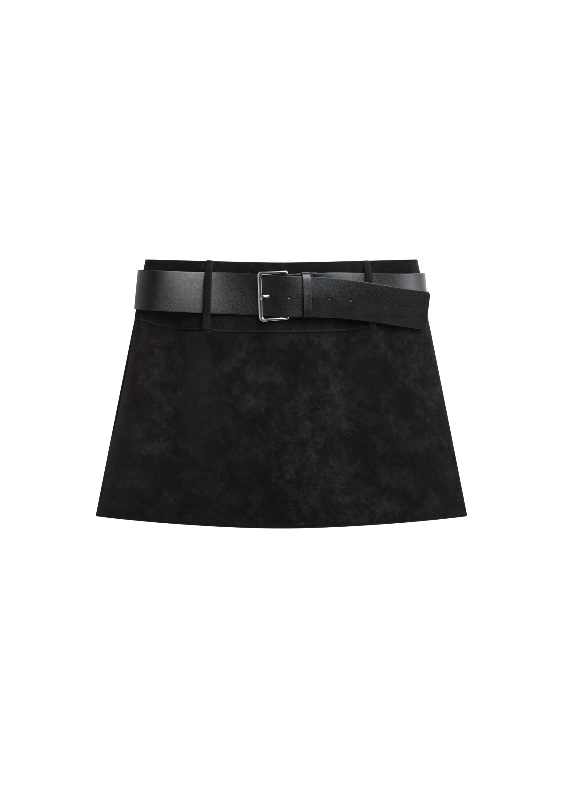 The Frankie Shop Arosa Belted Mini Skirt – Black
