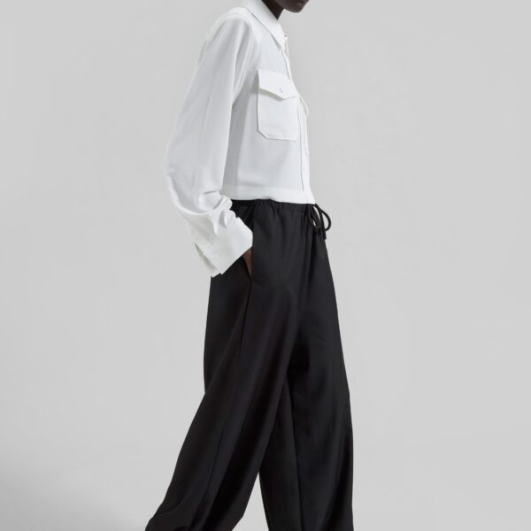 The Frankie Shop Aubray Balloon Pants - Black - Oversized Minimalist Pants in Black - Shop at Coveti