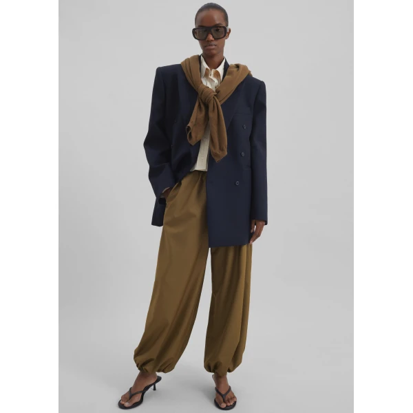 The Frankie Shop Aubray Balloon Pants – Olive Brown, view 2