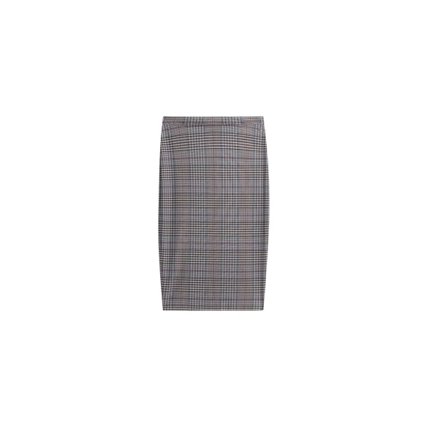 The Frankie Shop Aurora Sheer Mesh Skirt - Beige Glen Plaid - Oversized Minimalist Skirts in Multicolour - Shop at Coveti