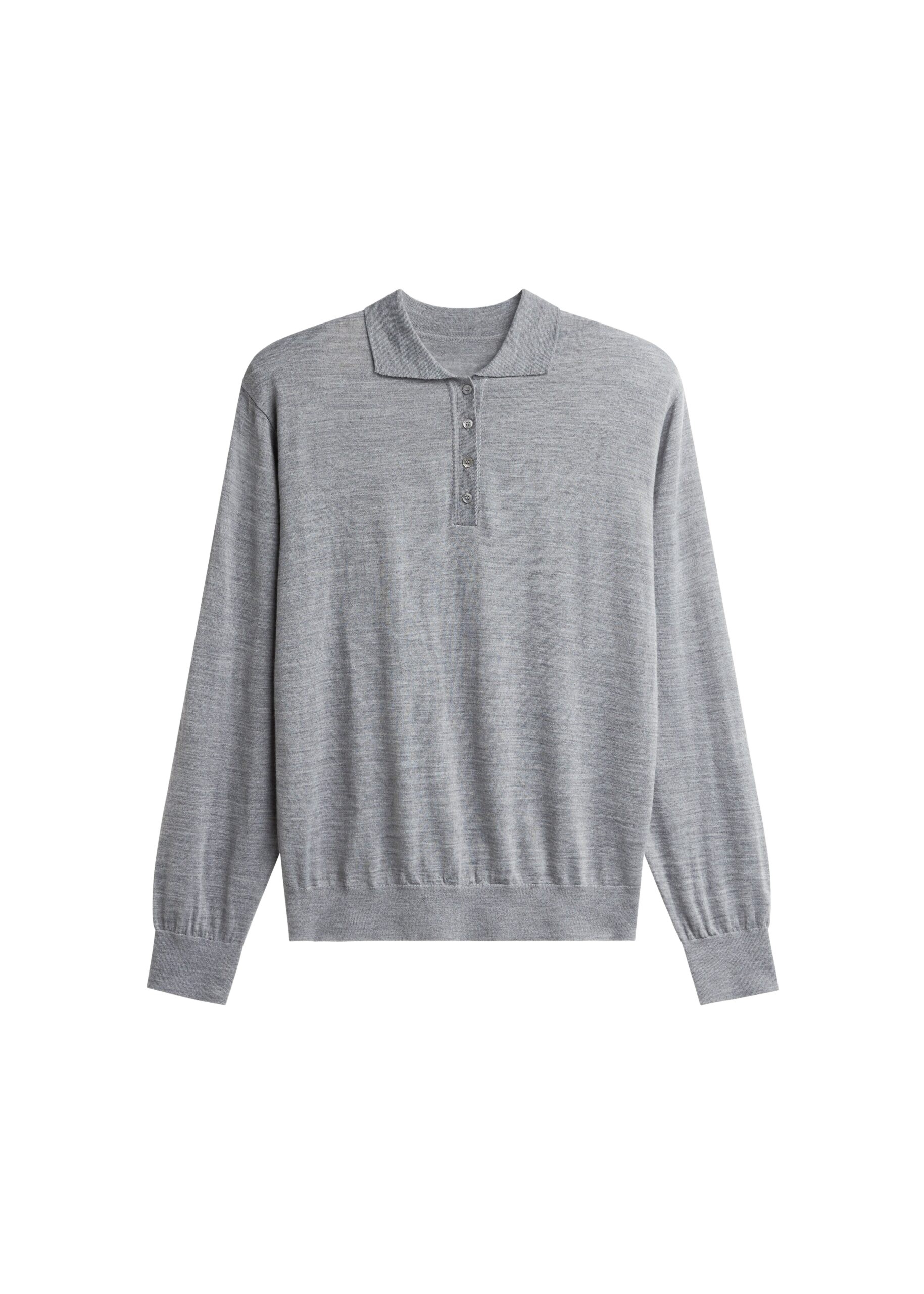 The Frankie Shop Avallon Padded Knit Polo – Grey