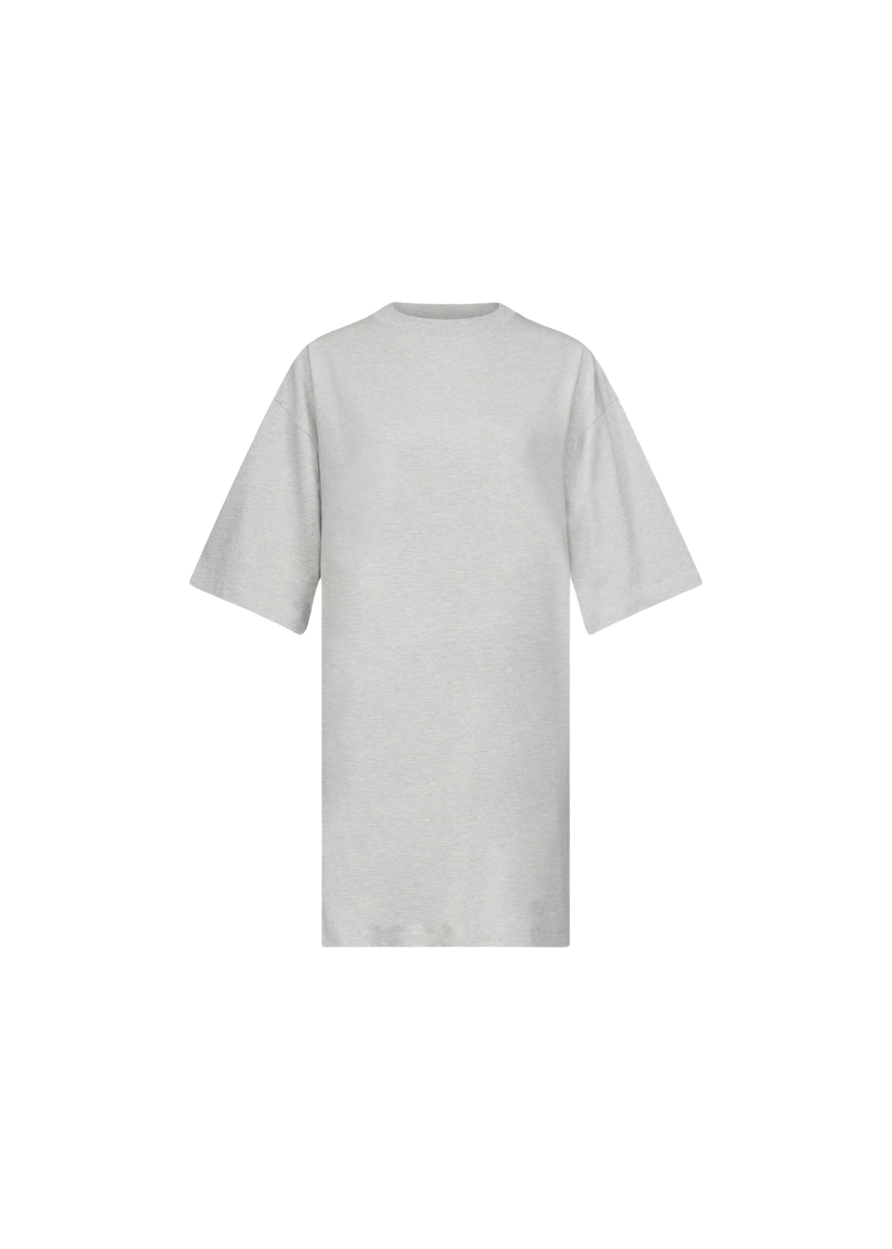 The Frankie Shop Ayaz Oversized T-Shirt Dress – Grey Melange