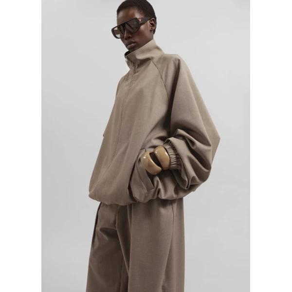 The Frankie Shop Baxter Track Jacket – Taupe, view 4