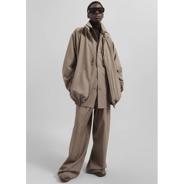 The Frankie Shop Baxter Track Jacket – Taupe, view 5