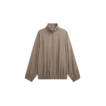 The Frankie Shop Baxter Track Jacket - Taupe - Oversized Minimalist Jackets in Beige - Shop at Coveti
