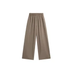 The Frankie Shop Baxter Track Pants - Taupe - Oversized Minimalist Pants in Beige - Shop at Coveti