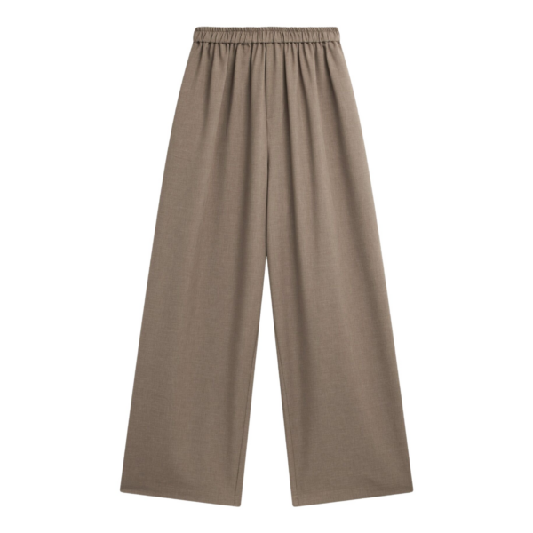 The Frankie Shop Baxter Track Pants - Taupe - Oversized Minimalist Pants in Beige - Shop at Coveti