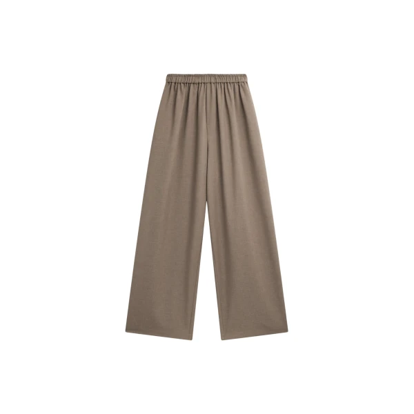 The Frankie Shop Baxter Track Pants - Taupe - Oversized Minimalist Pants in Beige - Shop at Coveti