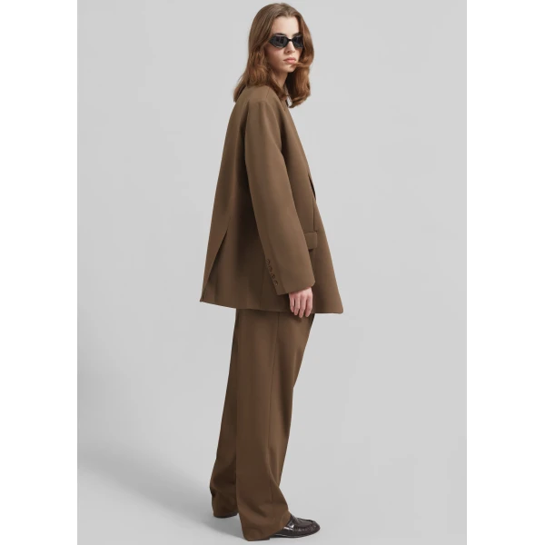 The Frankie Shop Bea Blazer – Chocolate, view 5