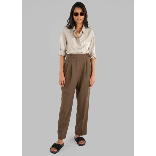 The Frankie Shop Bea Suit Pants – Chocolate, view 5