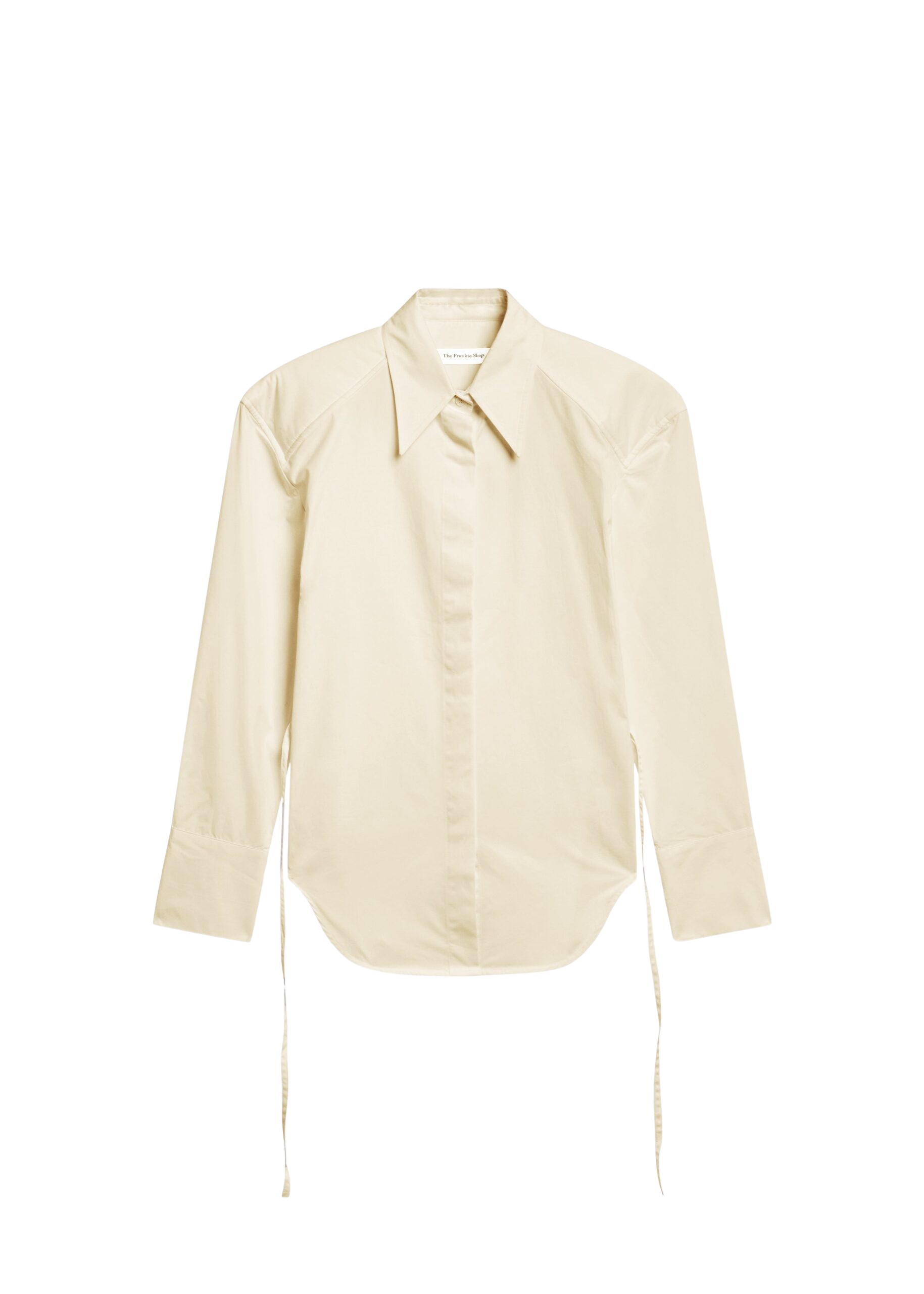 The Frankie Shop Bec Padded Shirt – Beige
