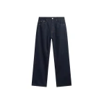 The Frankie Shop Belden Straight Leg Jeans - Dark Wash - Oversized Minimalist Pants in Grey - Shop at Coveti