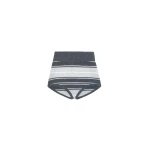 The Frankie Shop Belize Knit Hot Pants - Grey Stripe - Oversized Minimalist Shorts in Multicolour - Shop at Coveti