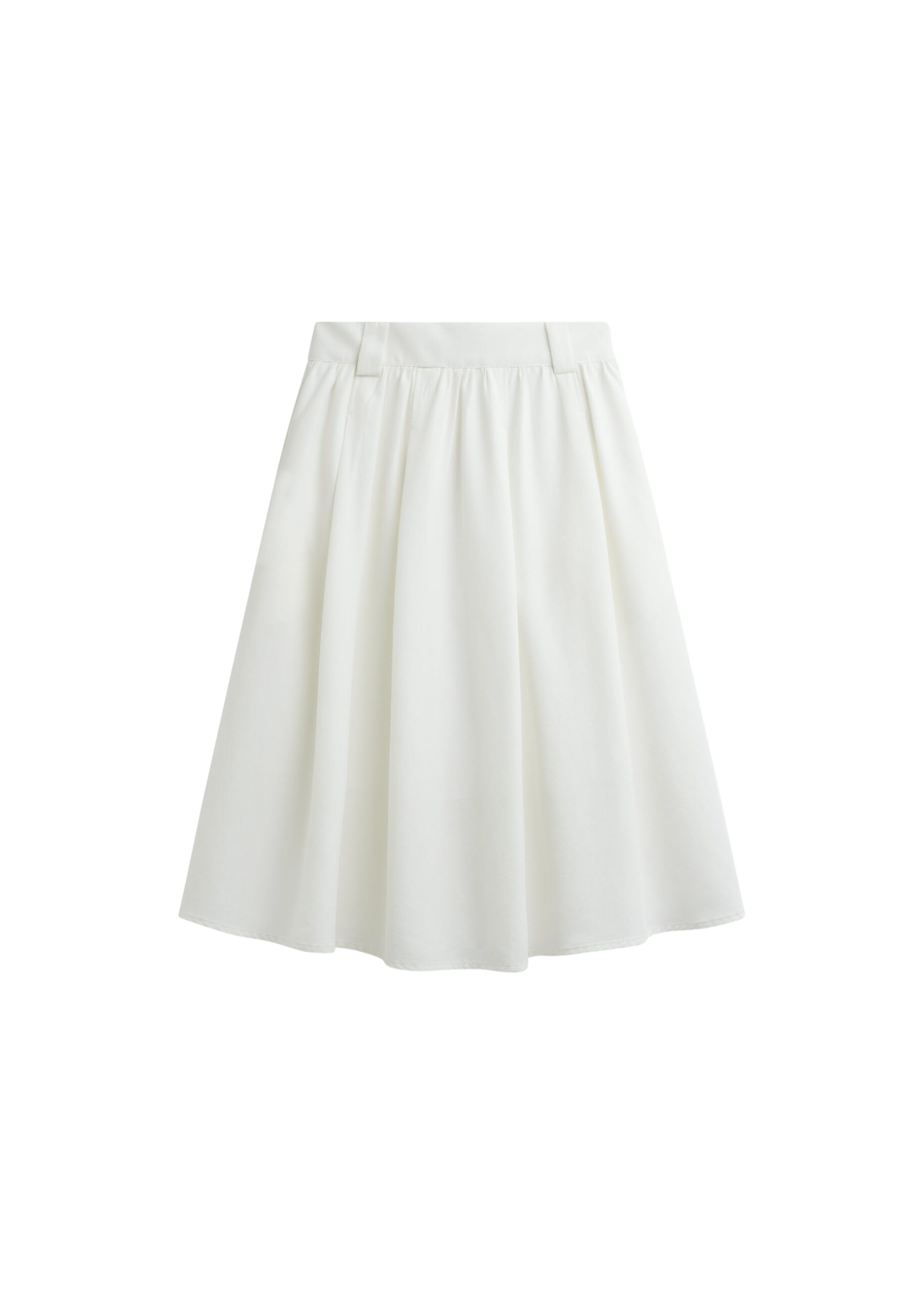 The Frankie Shop Bellona Flared Midi Skirt – White