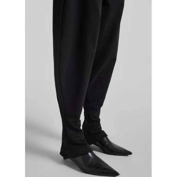 The Frankie Shop Bercy Curved Jersey Joggers – Black, view 5
