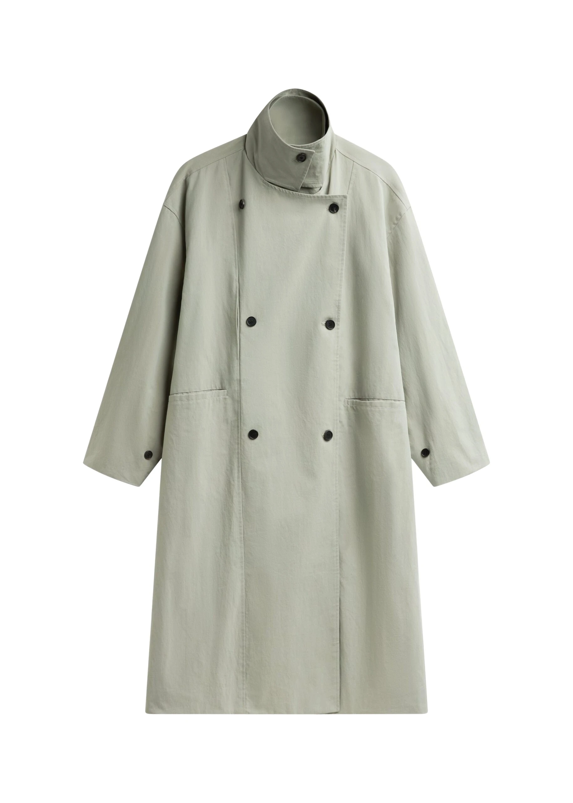 The-Frankie-Shop-Besme-Layered-Trench-Coat-Sage-coveti-scaled19816_nobg The Frankie Shop Besme Layered Trench Coat - Sage - Oversized Minimalist Coats in Green - Shop at Coveti
