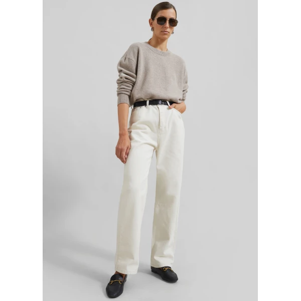 The Frankie Shop Bexley Jeans – Cream, view 2