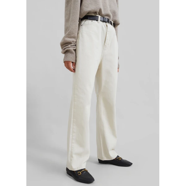 The Frankie Shop Bexley Jeans – Cream, view 3