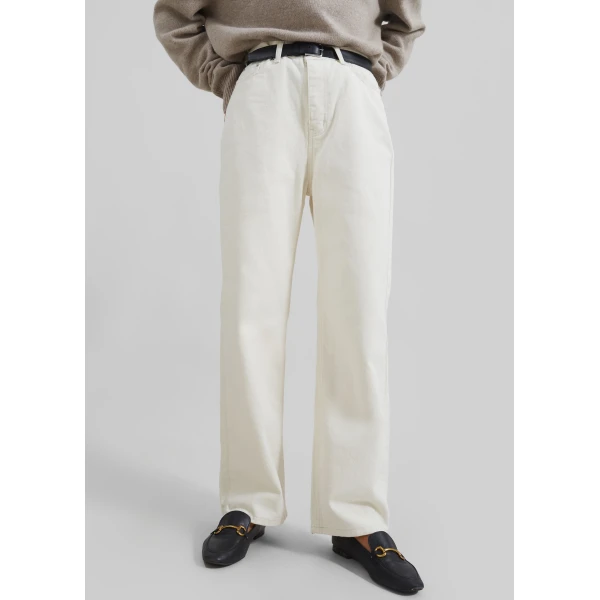The Frankie Shop Bexley Jeans – Cream, view 4