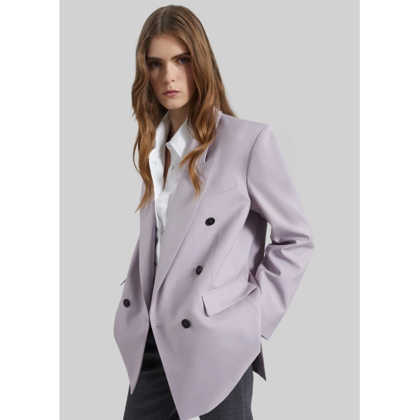 The Frankie Shop Bielsa Double Breasted Blazer – Lavender, view 4