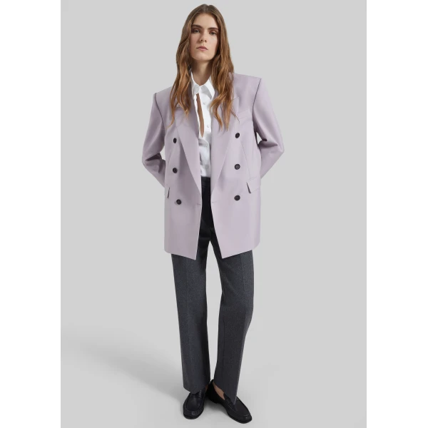 The Frankie Shop Bielsa Double Breasted Blazer – Lavender, view 5