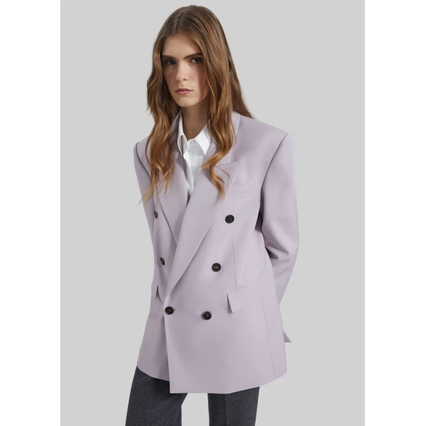 The Frankie Shop Bielsa Double Breasted Blazer – Lavender, view 6