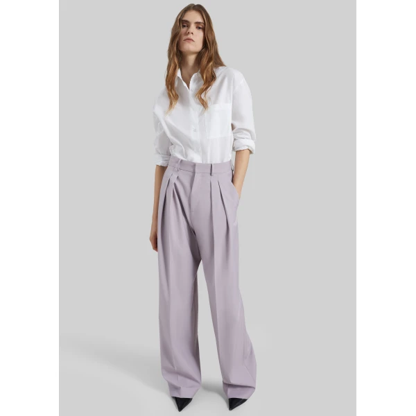The Frankie Shop Bielsa Pleated Trousers – Lavender, view 2