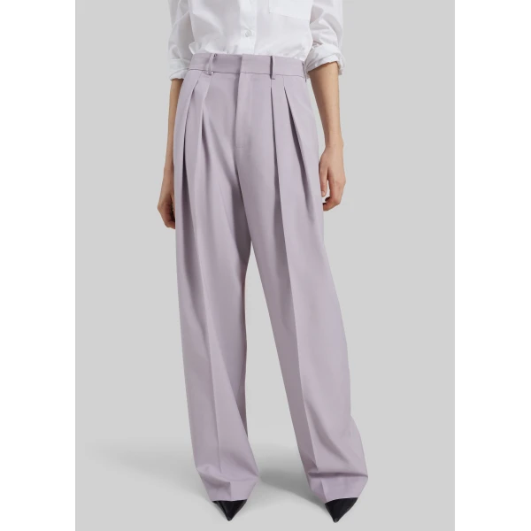 The Frankie Shop Bielsa Pleated Trousers – Lavender, view 3